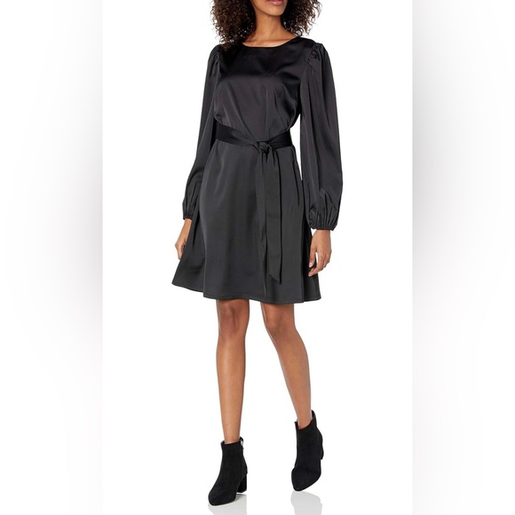 NEW! The Drop Womens Size XXL @Shopdandy Belted Silky Stretch Dress - Picture 5 of 10